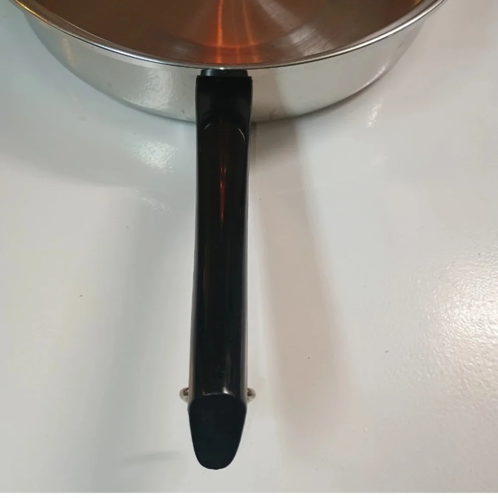 Vintage Vogue Stainless Steel 3 Ply 18-8 Frying Skillet Pan 10 Inch